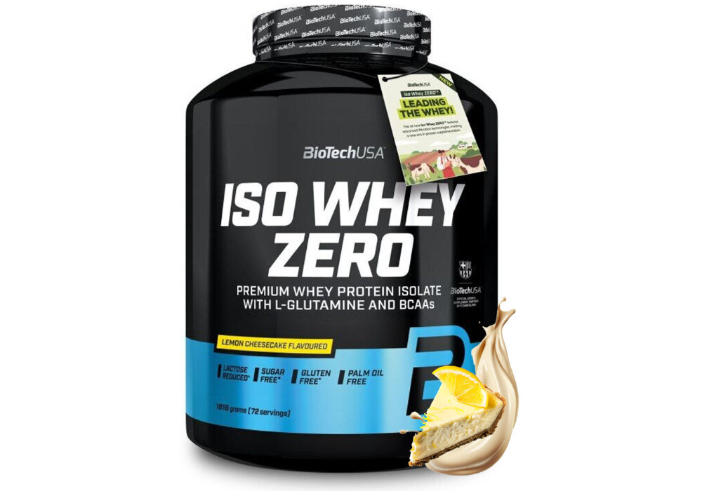 Odżywka białkowa BIOTECH Iso Whey Zero Sernik-cytrynowy (1816 g) Bez cukru