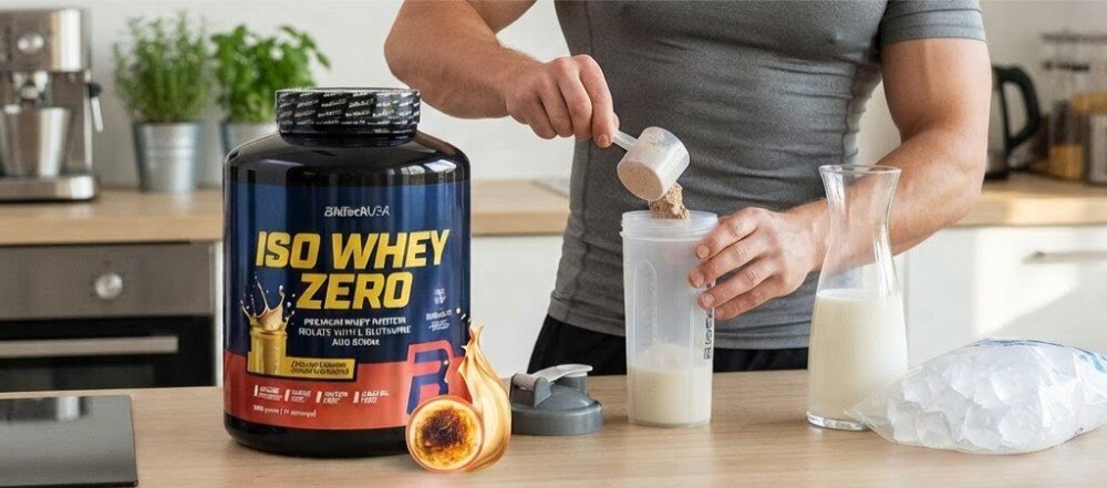 Odżywka białkowa BIOTECH Iso Whey Zero Kataloński-krem-karmelowy (1816 g) Bez cukru