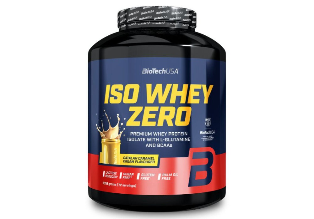 Odżywka białkowa BIOTECH Iso Whey Zero Kataloński-krem-karmelowy (1816 g) Bez cukru