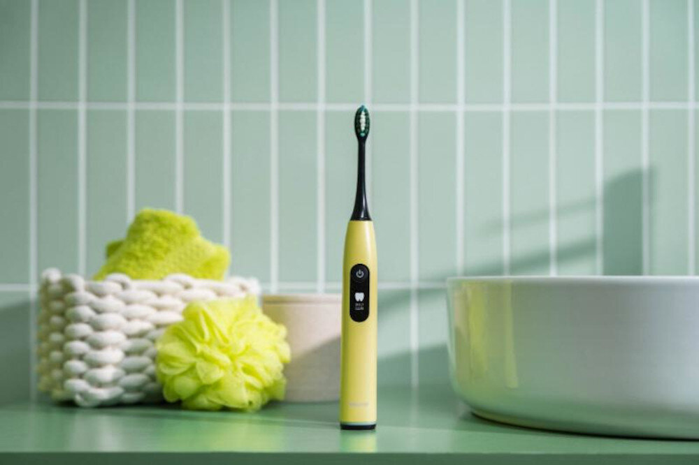 Szczoteczka soniczna BEURER SC 50 GP Żółty Timer czas ekran LCD kontrola