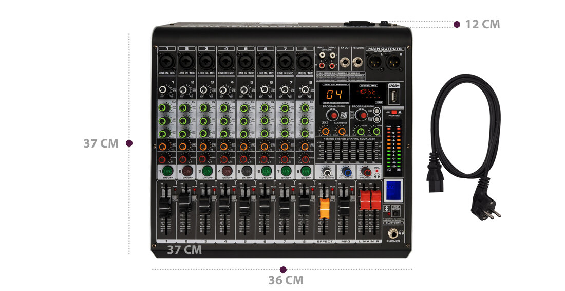 Mikser audio MUSICMATE MM-SM600 MixGenius zestaw