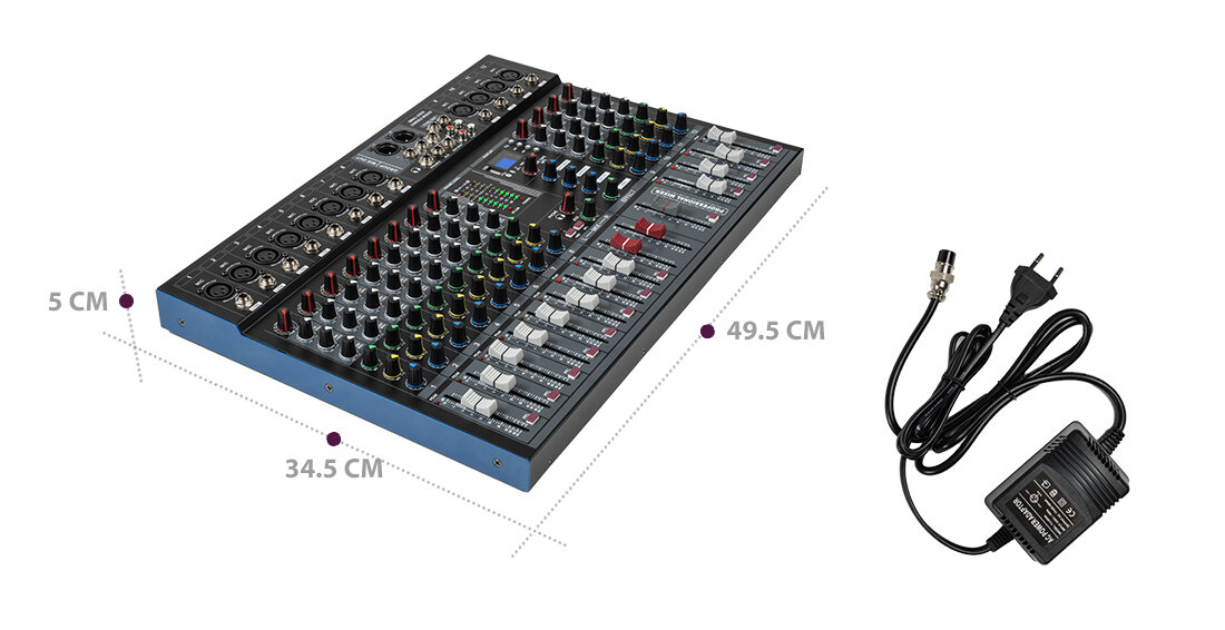 Mikser audio MUSICMATE MM-SM800 zestaw