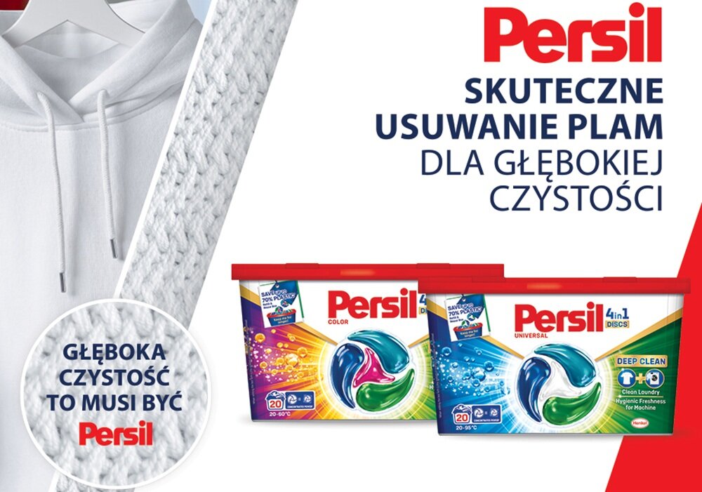 Kapsułki do prania PERSIL Discs 4 in 1 Universal - 60 szt. kv początek opisu