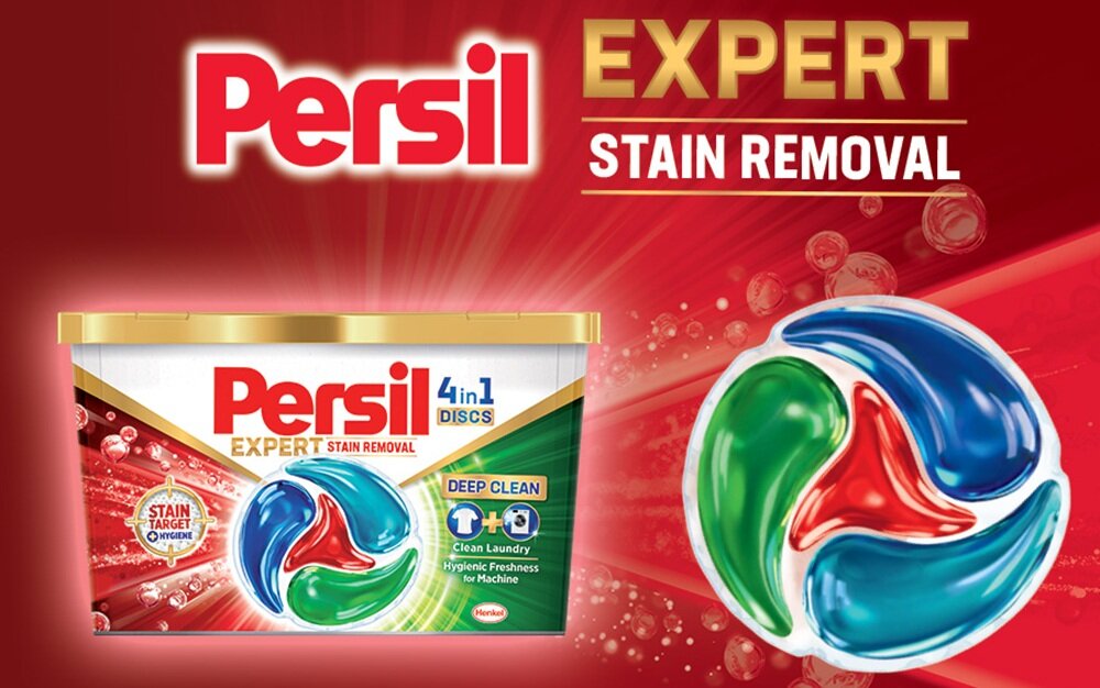 Kapsułki do prania PERSIL Discs 4 in 1 Universal - 60 szt. głęboka czystość prania, skuteczne usuwanie plam, świeżość, dopasowana do potrzeb