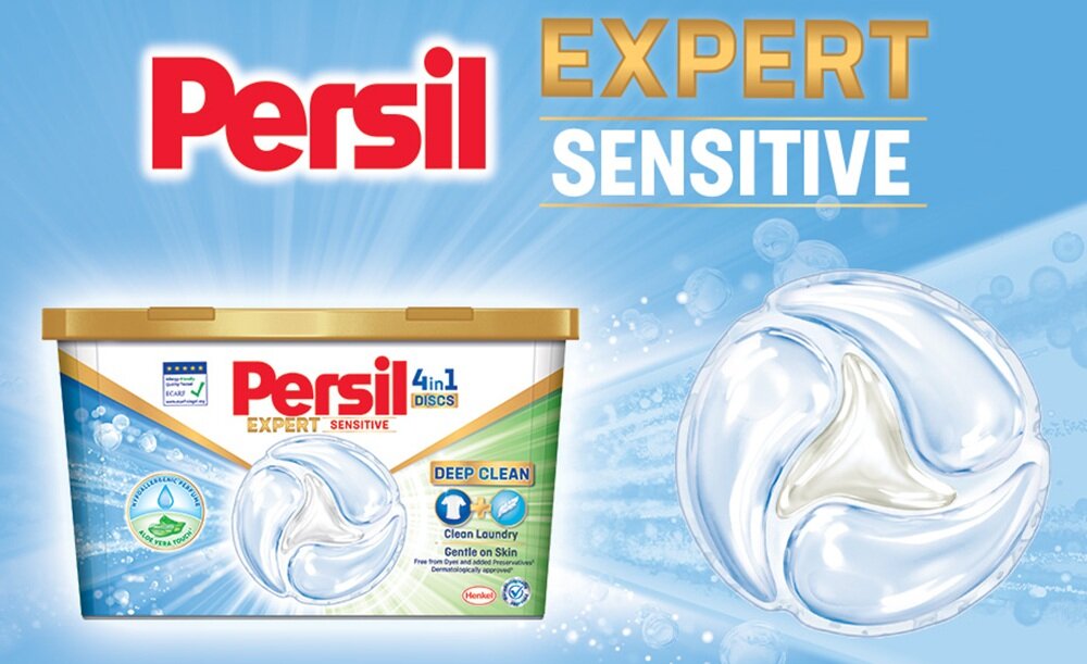 Kapsułki do prania PERSIL Discs 4 in 1 Universal - 60 szt. głęboka czystość prania, wzmocniona formuła, pranie świeże na dłużej
