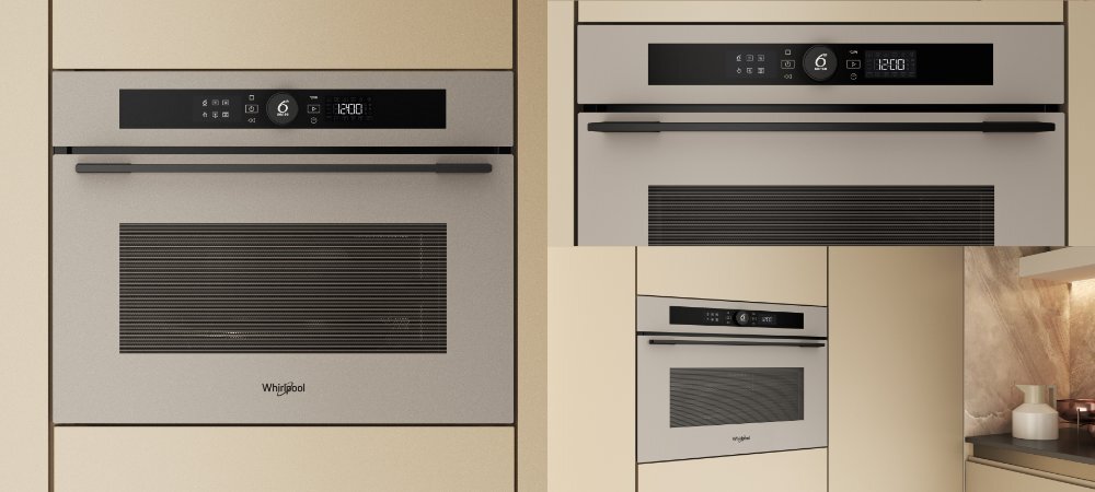 KUCHNIA MIKROFALOWA WHIRLPOOL WMW57DHME wizualizacja wygląd styl szczegóły elementy design kolekcja W Collection Kitchen Suite intuicyjne funkcje przemyślana przestrzeń łatwe wydajne gotowanie łatwa instalacja styl elegancja minimalizm