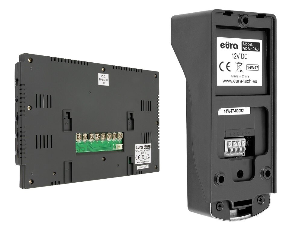 Wideodomofon EURA Pluton G VDP-22A3 prosty montaz urządzenie natynkowe