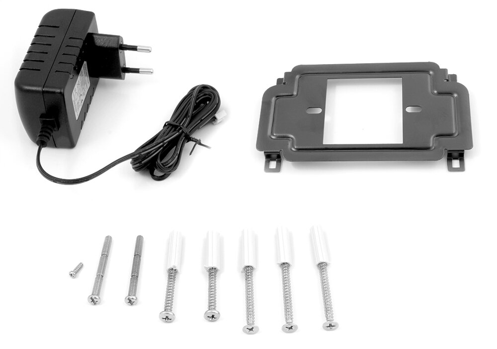 Wideodomofon EURA Pluton G VDP-22A3 monitor kaseta zewnetrzna akcesoria montazowe zasilacz dokumentacja