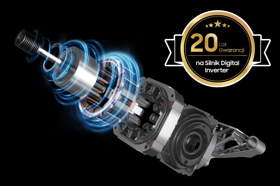 Silnik Digital Inverter z 20-letnią gwarancją Silnik Digital Inverter z 20-letnią gwarancją