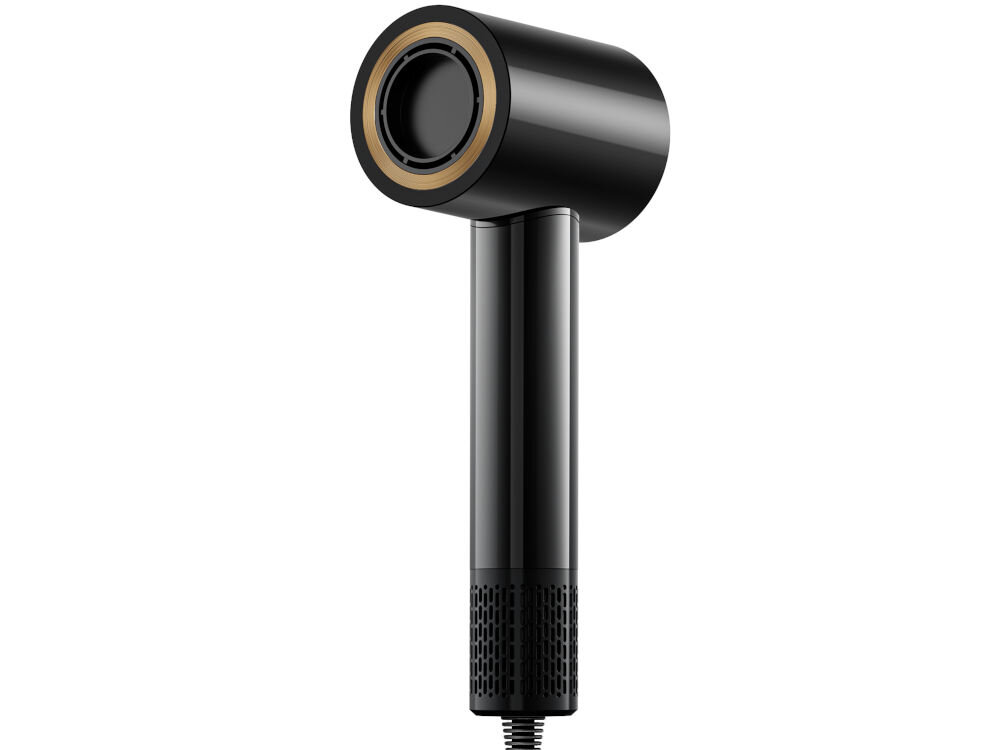 Suszarka SKINVIBE Libra Airloom SV-002BK Czarny 1500W suszarka czarny kolor złote elementy białe tło głęboka matowa czerń połyskujące złoto niepowtarzalny charakter współczesne wnętrza elegancja styl jakość wykonania 