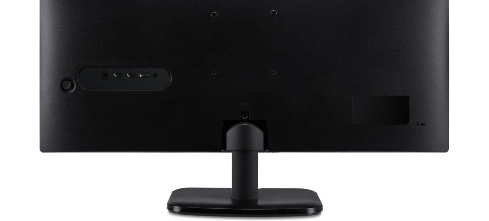 Monitor ACER EK321QKBMIIPX 31.5 cala 3840x2160px IPS 4 ms [GTG] prezentacja monitora od tyłu na białym tle zbliżenie dwa głośniki 2W bez potrzeby podłączania dodatkowego sprzętu audio