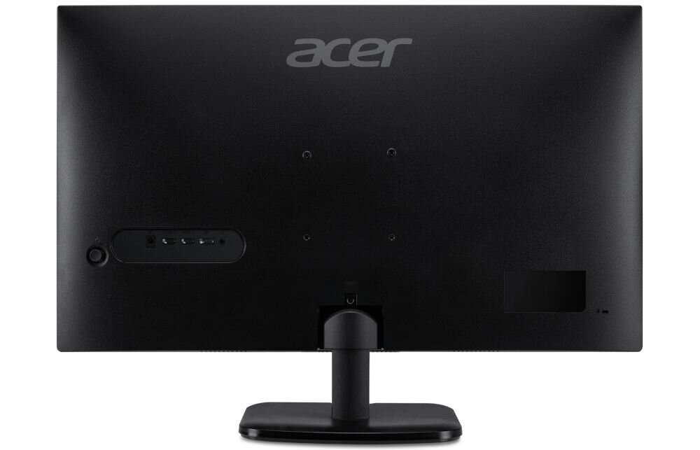 Monitor ACER EK321QKBMIIPX 31.5 cala 3840x2160px IPS 4 ms [GTG] prezentacja monitora od tyłu na białym tle VESA 100 mm łatwe stabilne przymocowanie oszczędność miejsca uchwyt biurkowy VESA zwiększa powierzchnię roboczą dopasowanie ustawienia ekranu organizacja pracy