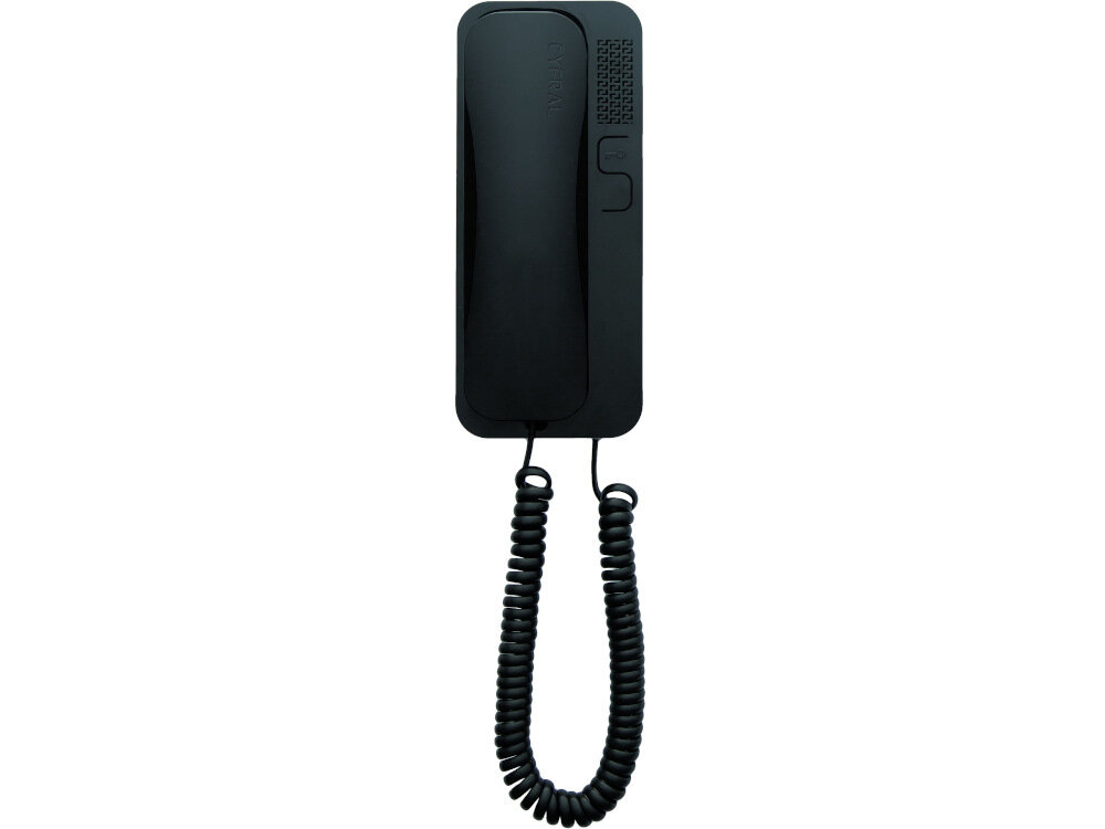 Unifon CYFRAL Smart Czarny do pracy w systemach dwuzylowych do instalacji analogowych analogowo-cyfrowych CYFRAL 1+n sluchawka zdalne otwoeranie elektronika CYFRAL