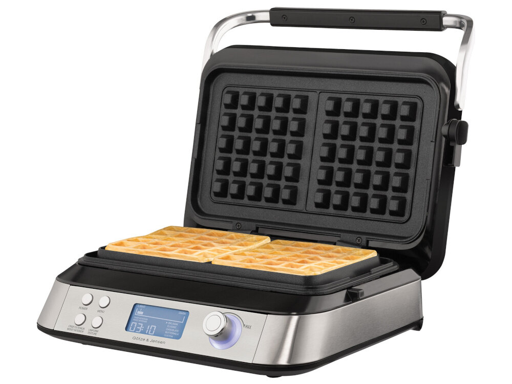 Gofrownica GÖTZE & JENSEN DW901 1600W ekran LCD 5 trybów pieczenia ILAG Corflon Ultra