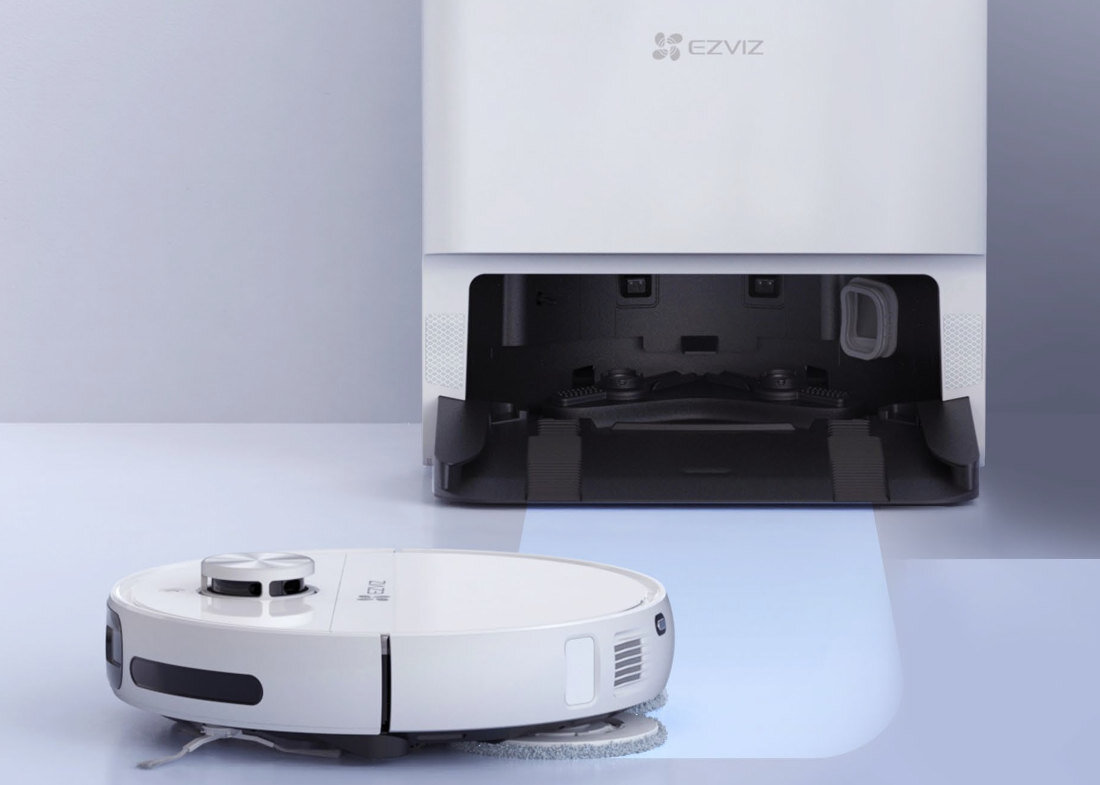 Robot sprzątający EZVIZ RS20 Pro Max Wydawaj polecenia głosowe współpracuje z Google Assistant, Alexą i Siri kontrola