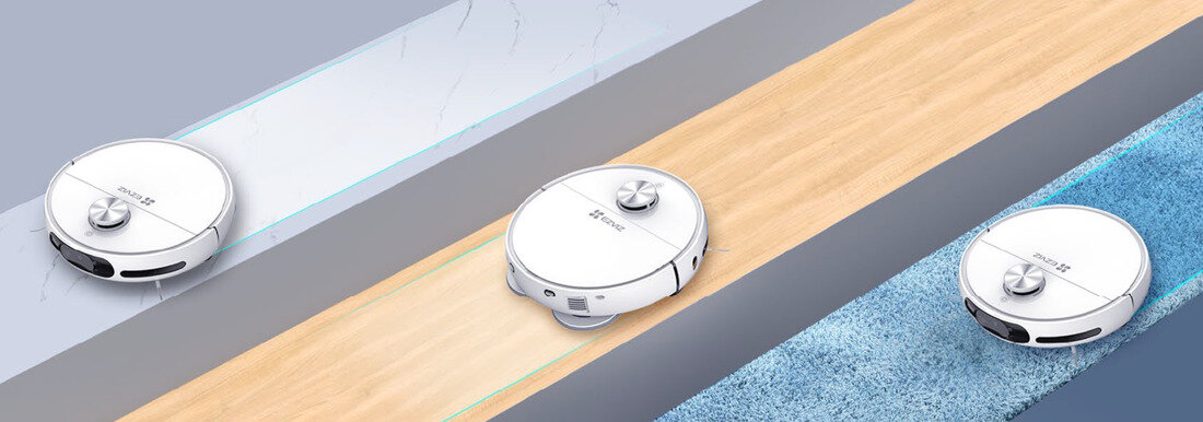 Robot sprzątający EZVIZ RS20 Pro Max do wielu zadań odkurzanie i mopowanie w jednym Kilka trybów pracy dostosowanie sprzątanie potrzeby wybór proste, szybkie i skuteczne