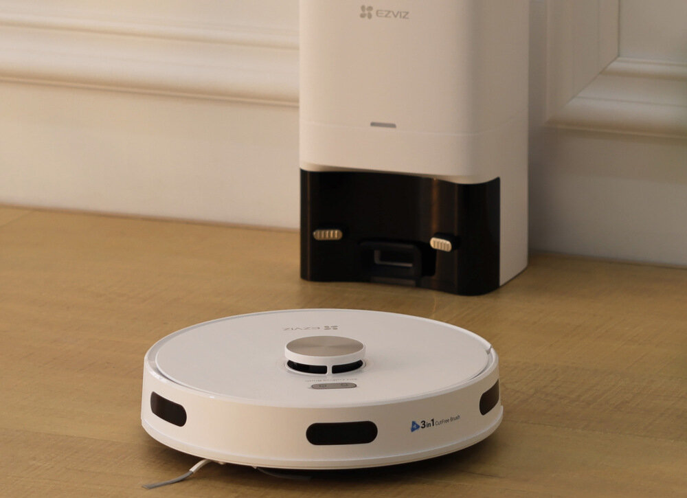 Robot sprzątający EZVIZ RE5S Plus Stworzony do Twojego domu powierzchnia Cicha praca materiał TPE Sterowanie głosowe asystent ułatwienie obsługa wygoda komfort