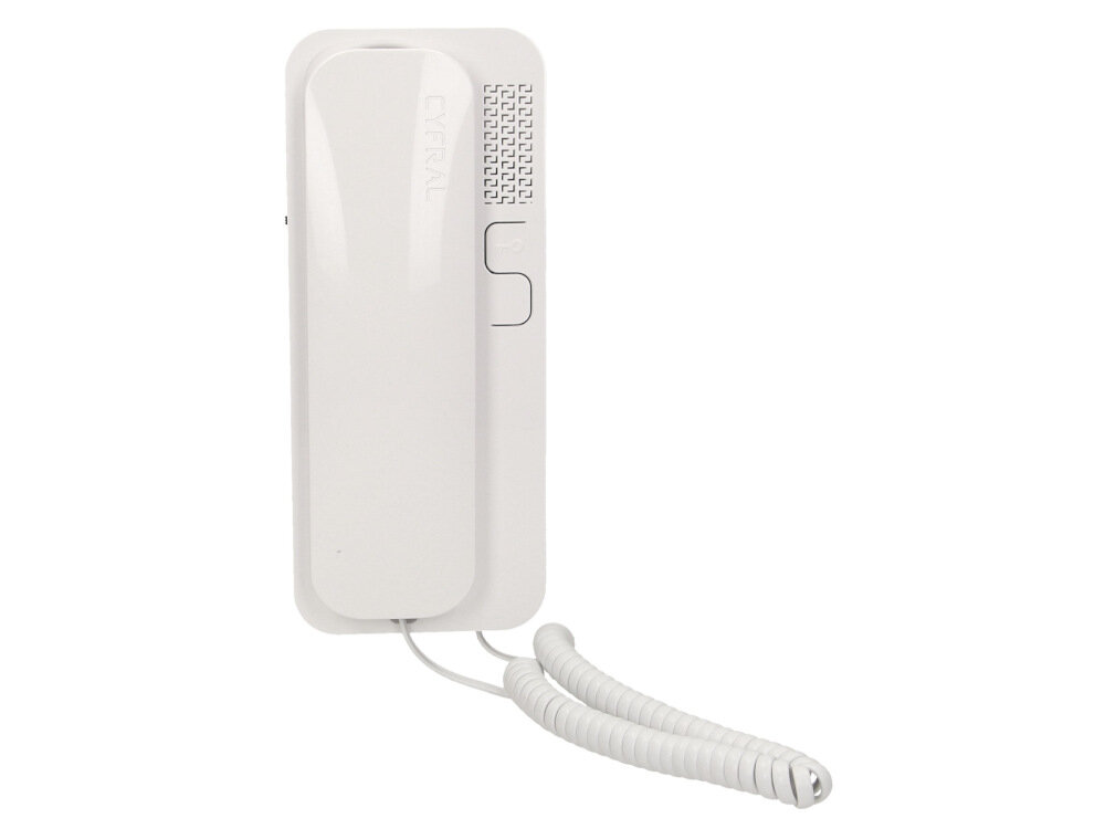 Unifon CYFRAL Smart Biały do pracy w systemach dwuzylowych do instalacji analogowych analogowo-cyfrowych CYFRAL 1+n sluchawka zdalne otwoeranie elektronika CYFRAL