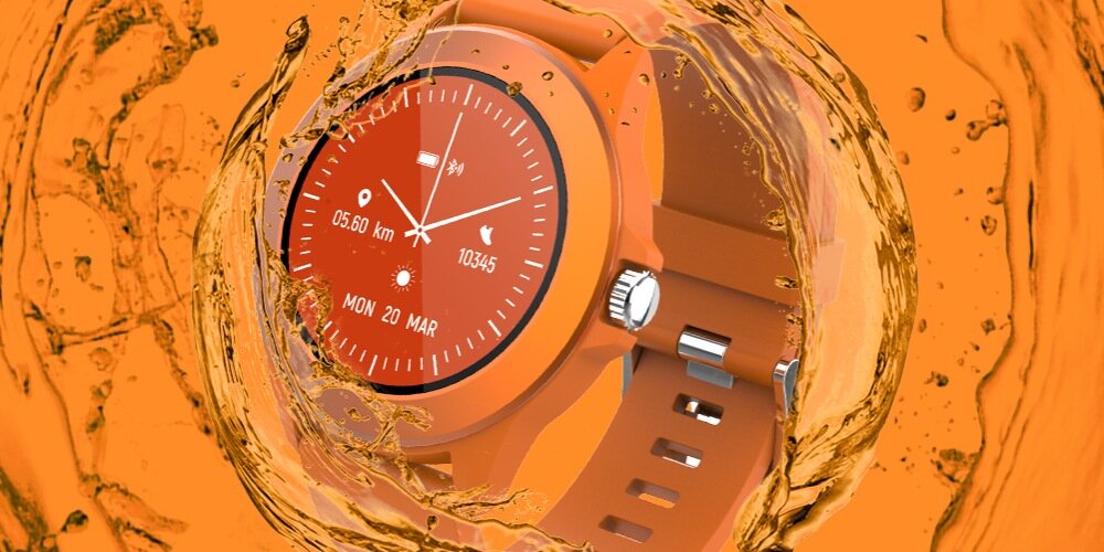 Smartwatch FOREVER Colorum CW-300 ekran bateria czujniki zdrowie sport pasek ładowanie pojemność rozdzielczość łączność sterowanie krew puls rozmowy smartfon aplikacja