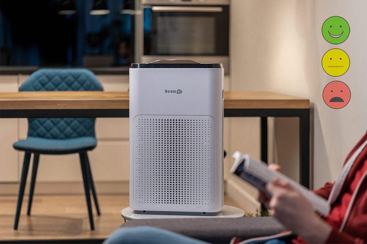 Oczyszczacz powietrza SETTI+ AP400W Smart automatyczny czujnik zanieczyszczenia