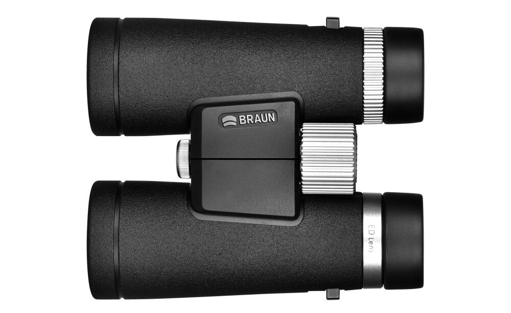 Lornetka BRAUN ED Line 8x42 Szkło ED (Extra-low Dispersion) 131 m na 1000 m parametry Pryzmaty BAK4 