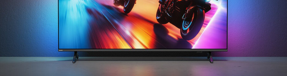 PHILIPS 75MLED920 bezramkowy design Ambilight ekologia, telewizor stojący na blacie