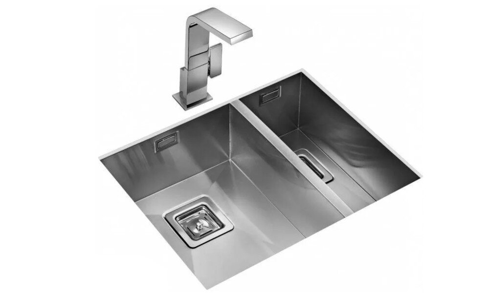 ZLEWOZMYWAK TEKA Square 340/400 & 180/400 stal prosta linia dopasowanie
