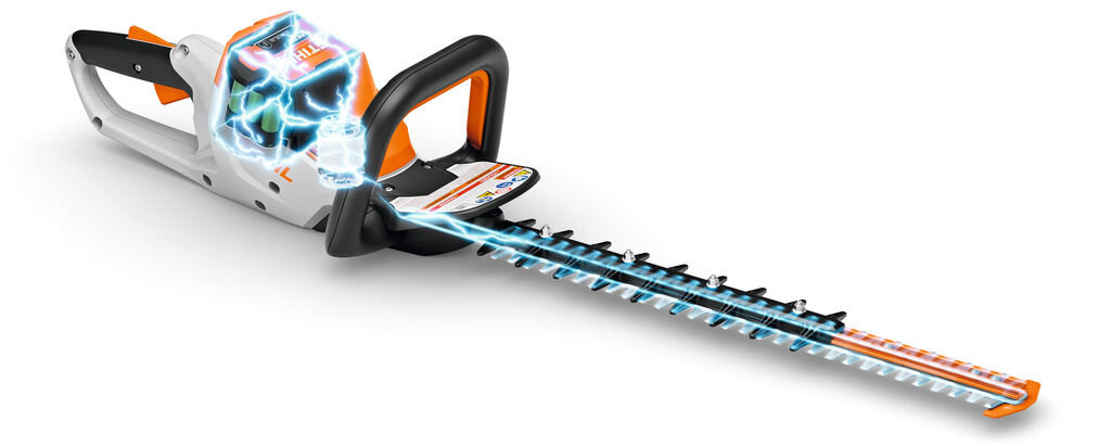 Akumulator STIHL AK 20 4Ah 36V, akumulator, lekki, ogród, wygoda, Podkaszarka STIHL FSA 50 z włożonym akumulatorem AK 20.