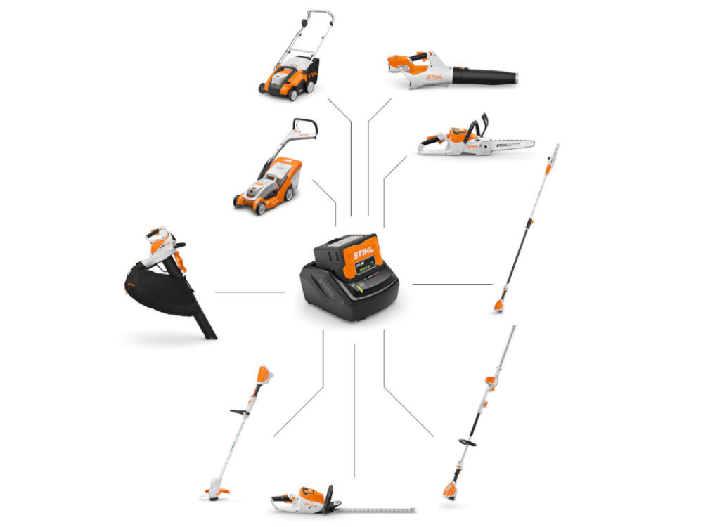 Akumulator STIHL AK 20 4Ah 36V, system, akumulator, kompatybilność, narzędzia, System akumulatorowy STIHL – jedna bateria do wielu narzędzi.