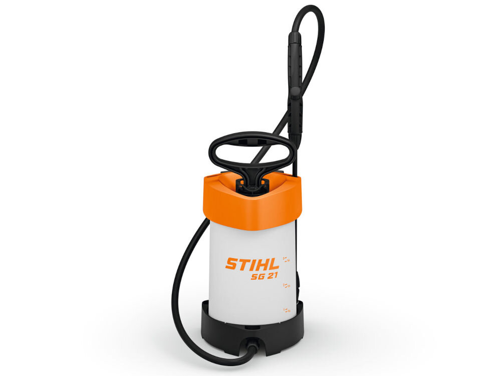 Opryskiwacz ręczny STIHL SG 21 3L, opryskiwacz, dysza, balkon, nawóz, Opryskiwacz STIHL SG 21 w białej wersji na tle
