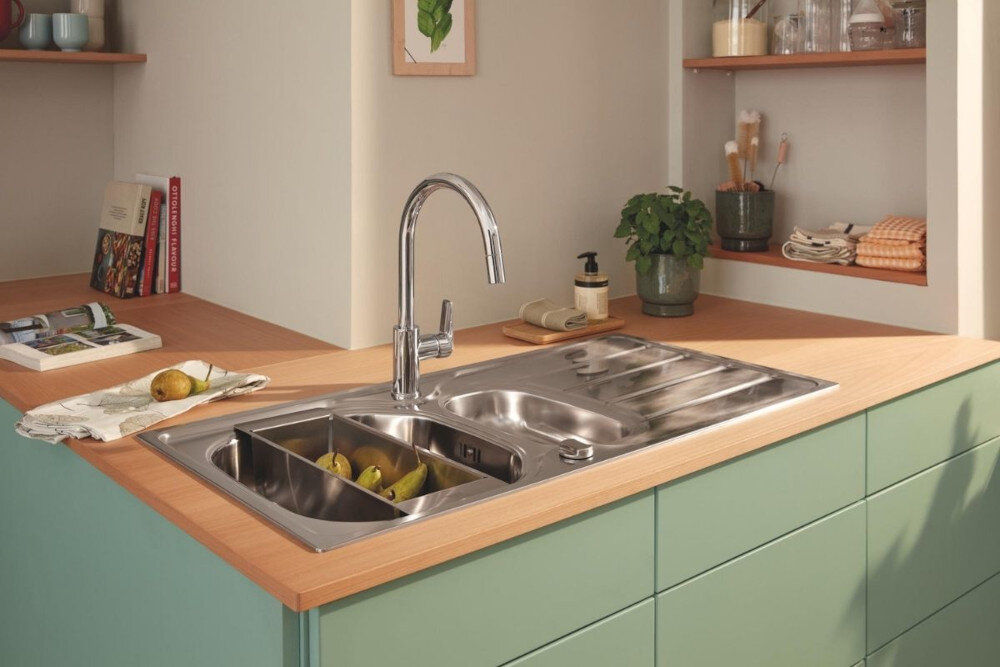 WKŁADKA OCIEKOWA GROHE RÓŻOWE ZŁOTO kuchnia zlewozmywak bateria Łatwe czyszczenie mycie w zmywarce metal odporna powłoka PVD