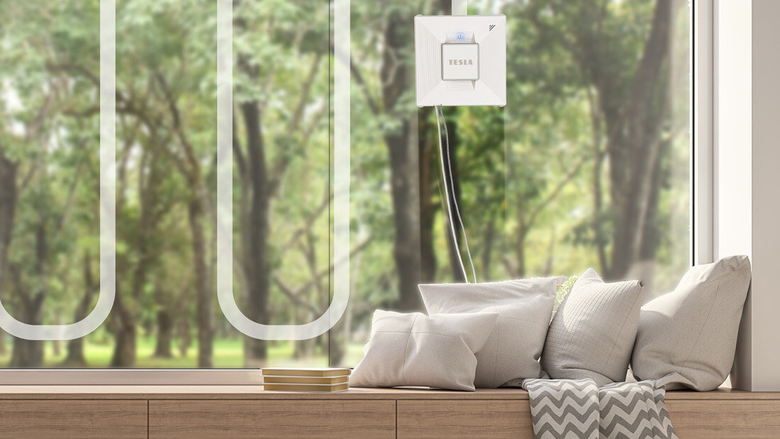 Robot do mycia okien TESLA RoboStar W800 Zapomnij o smugach Kontrola pracy dostosowanie czyszczenie powierzchnia czujniki krawędzi po szybách bezramowych