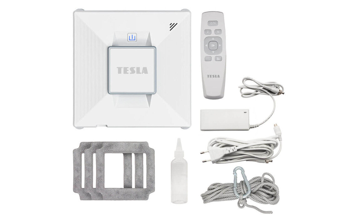 Robot do mycia okien TESLA RoboStar W800 zestaw akcesoria komplet wyposazenie