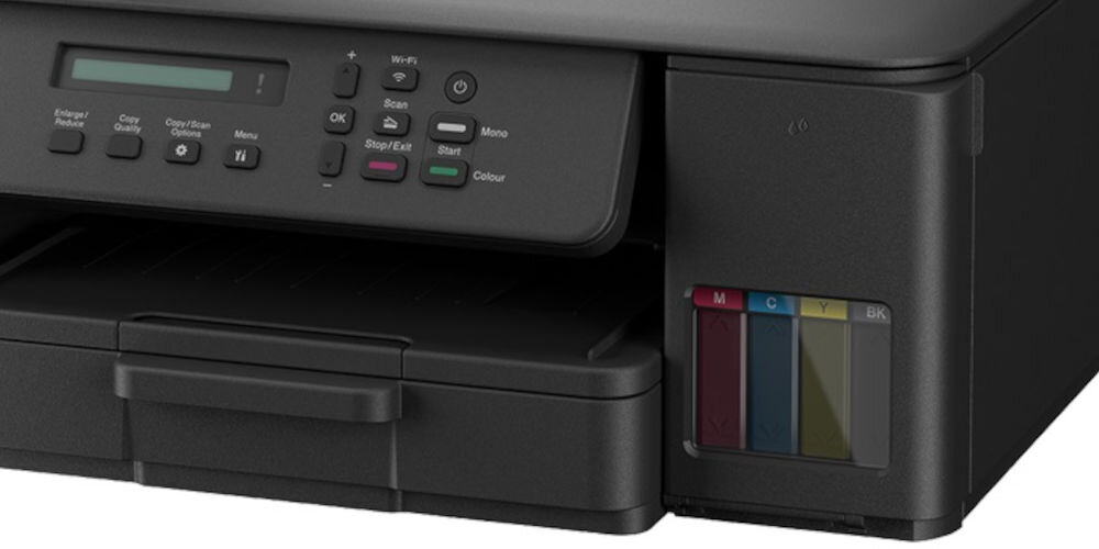 Urządzenie wielofunkcyjne BROTHER DCP-T535DW Druk w kolorze, Automatyczny druk dwustronny, Wi-Fi zbliżenie na okienko z poziomem atramentu wskaźnik atramentu z przodu kontrola zużycia