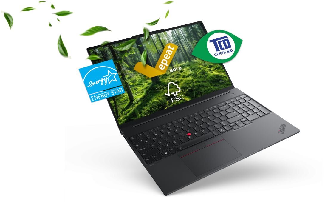 Laptop Lenovo ThinkPad z certyfikatami ENERGY STAR i EPEAT Gold prezentuje ekologiczne rozwiązania podczas pracy biurowej i mobilnej - Certyfikaty ekologiczne