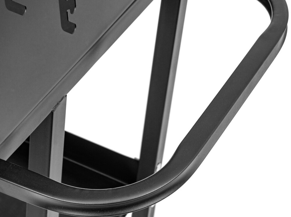 Grill węglowy MIRPOL MIR6045 wygodny uchwyt transportowy przyda się do zawieszenia niezbędnych akcesoriów