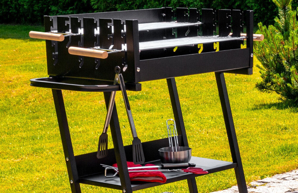 Grill węglowy MIRPOL MIR6045 dolna półka