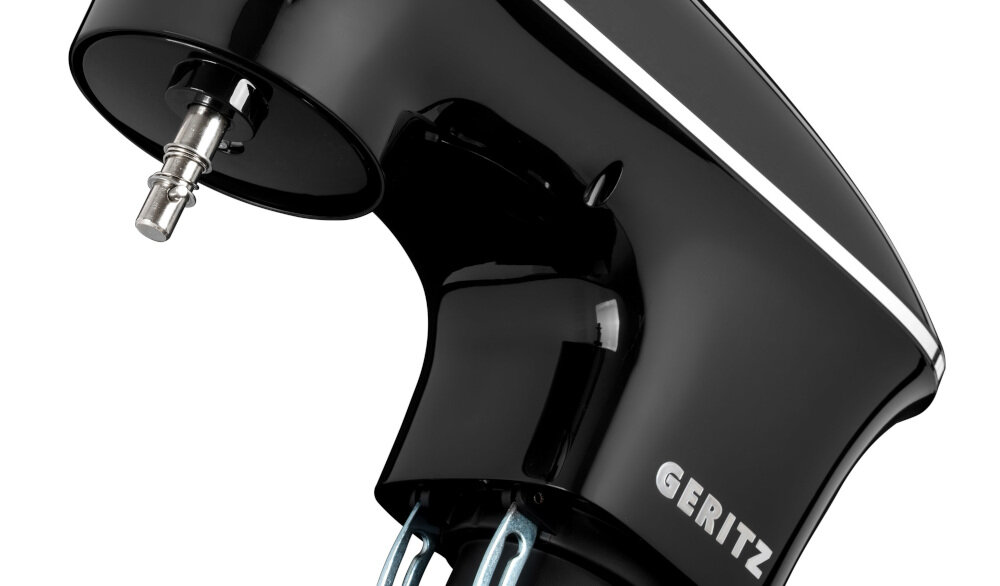 Czarny robot planetarny z widocznym logo GERITZ na obudowie.