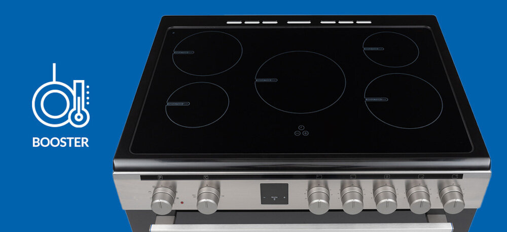 KUCHNIA DAEWOO F96EIDTE19INM-PL wizualizacja lifestyle Booster duża moc bezpieczeństwo szybkie gotowanie