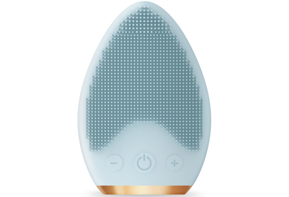 Szczoteczka soniczna do twarzy SILK'N Bright Lux 4w1 Niebieski zdjęcie lifestyle Wygodna obsługa 7 poziomów intensywności Bezprzewodowa konstrukcja funkcja blokady podróżnej 