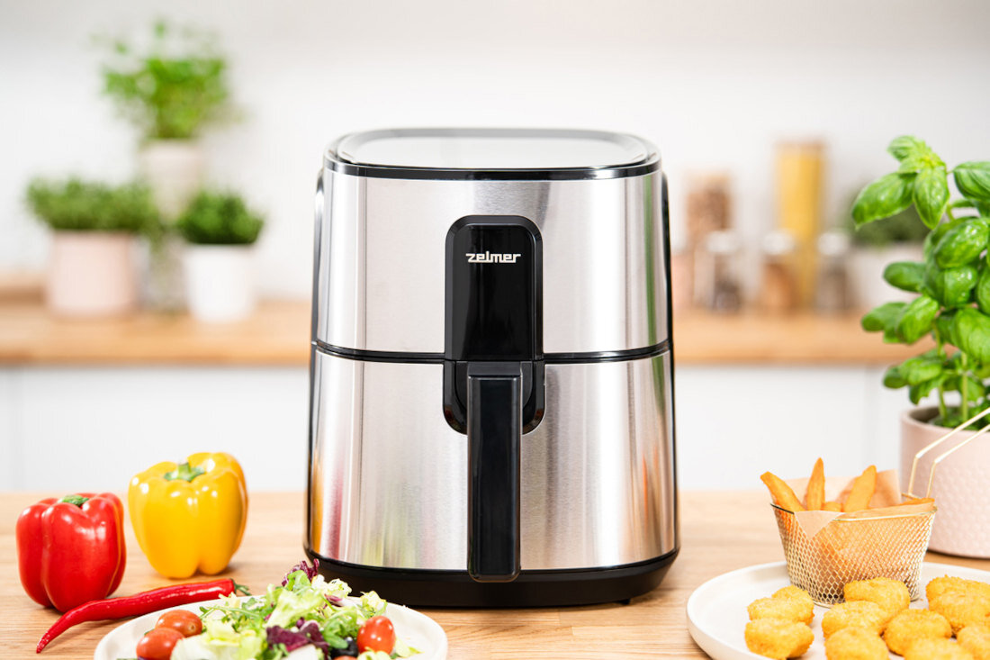 Air Fryer Frytkownica beztłuszczowa ZELMER ZAF6000 6 l Przyjemność z gotowania moc system podgrzewania