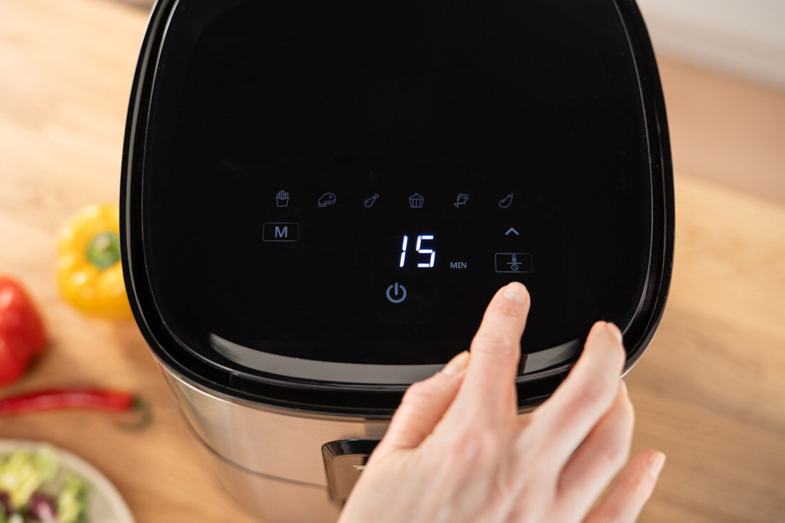 Air Fryer Frytkownica beztłuszczowa ZELMER ZAF6000 Touch Control Panel dotykowy potrzeba wystarczy jedno dotknięcie