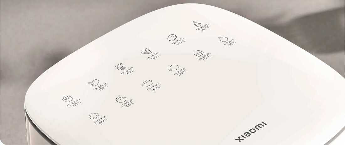 Frytkownica beztłuszczowa XIAOMI Essential 56655 Air Fryer bez wysiłku 12 przepisów posiłki potrawy