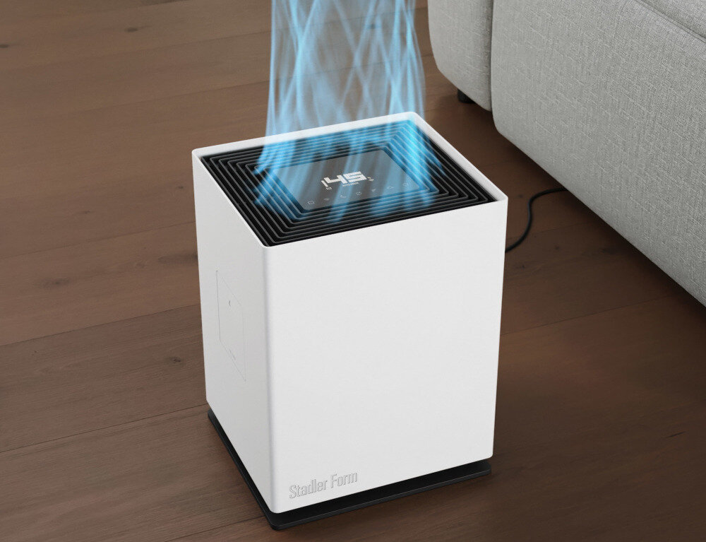 Nawilżacz ewaporacyjny STADLER FORM Noah Biały Wygodna aromaterapia dedykowany dozownik zapachów olejki eteryczne kilka kropli zapach  do wyjmowanego dozownika atmosfera relaks