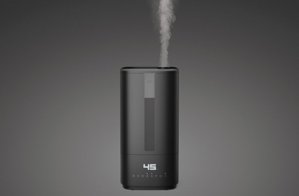 Nawilżacz ultradźwiękowy STADLER FORM Oliwier Czarny Stabilna wilgotność System Adaptive Humidity™ dopasowanie praca powietrze