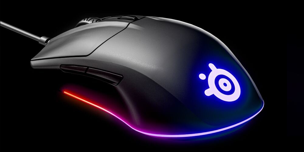 Mysz STEELSERIES Rival 3  czułość przyciski łączność soft budowa wygoda