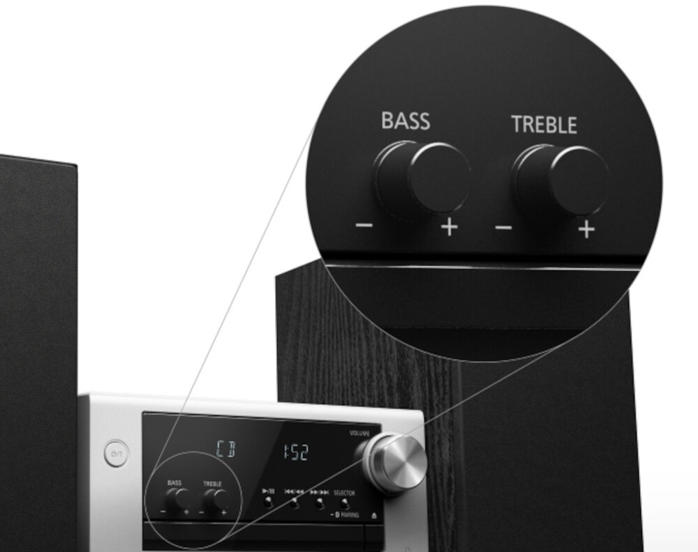 Wieża PANASONIC SC-PM702EG-S  - regulacja