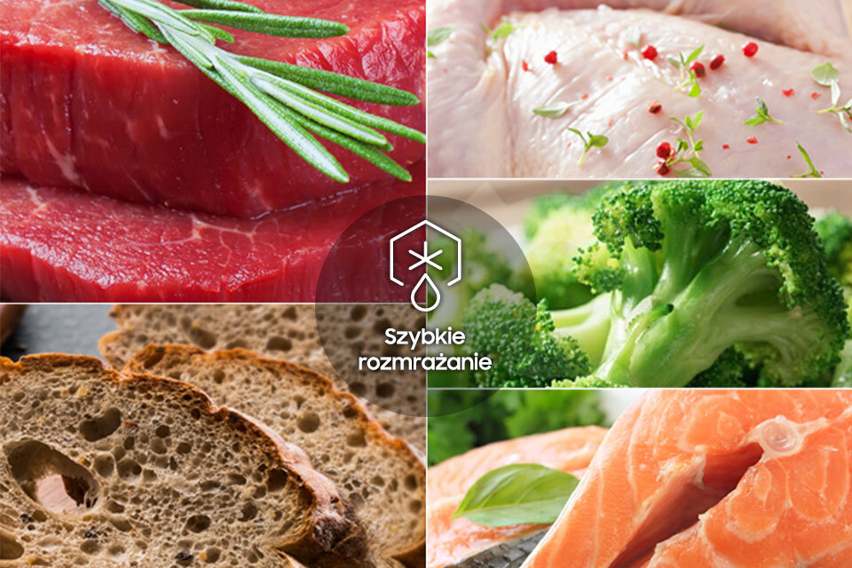 Quick Defrost zapewnia szybkie rozmrażanie bez utraty smaku