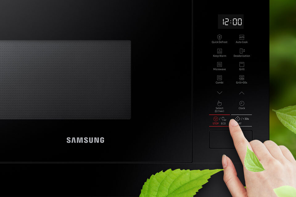 Tryb ECO pozwala ograniczyć zużycie prądu, kiedy nie korzystasz z mikrofalówki