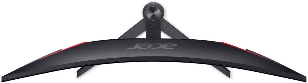 ACER Nitro XZ340CURX0bmiiphx 34 cali 3440x1440px 200Hz 1 ms [VRB] Curved prezentacja monitora od góry na białym tle regulowana podstawa zakres regulacji dostosowanie pozycji ograniczenie napięcia